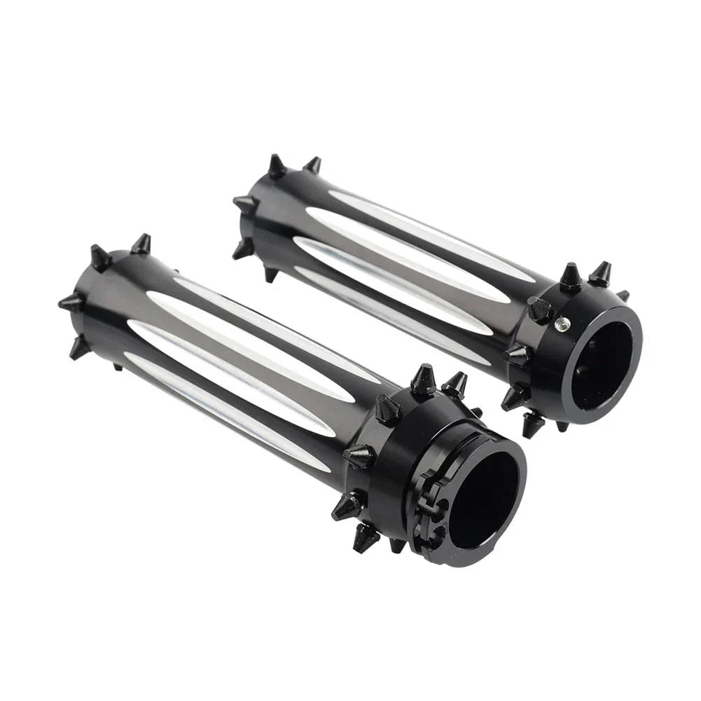1'' Spikes Motorcycle Front Hand Grips for Harley Touring Dyna Softail