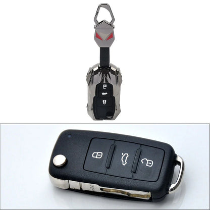 Black 3-Button Key Fob Cover for Skoda Octavia (2001-2013)