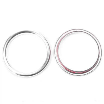 4 Pcs Silver Interior Air Vent Outlet Ring Covers for Audi A3 (2012-2019)