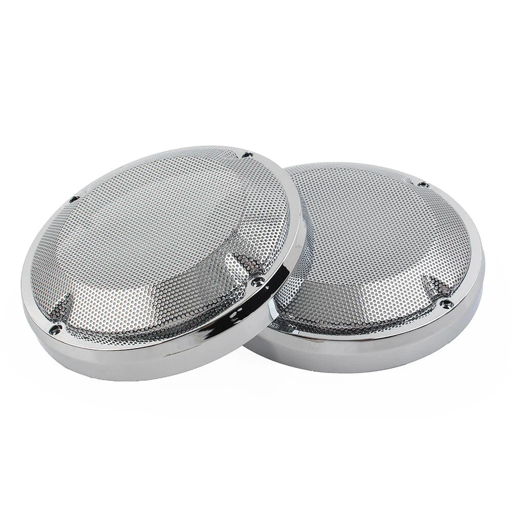 6.5" Saddlebag Lid Speaker Grill Covers for Harley Touring Electra (1983-2020)