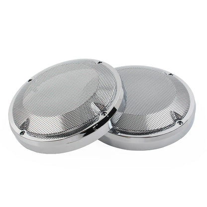 6.5" Saddlebag Lid Speaker Grill Covers for Harley Touring Electra (1983-2020)