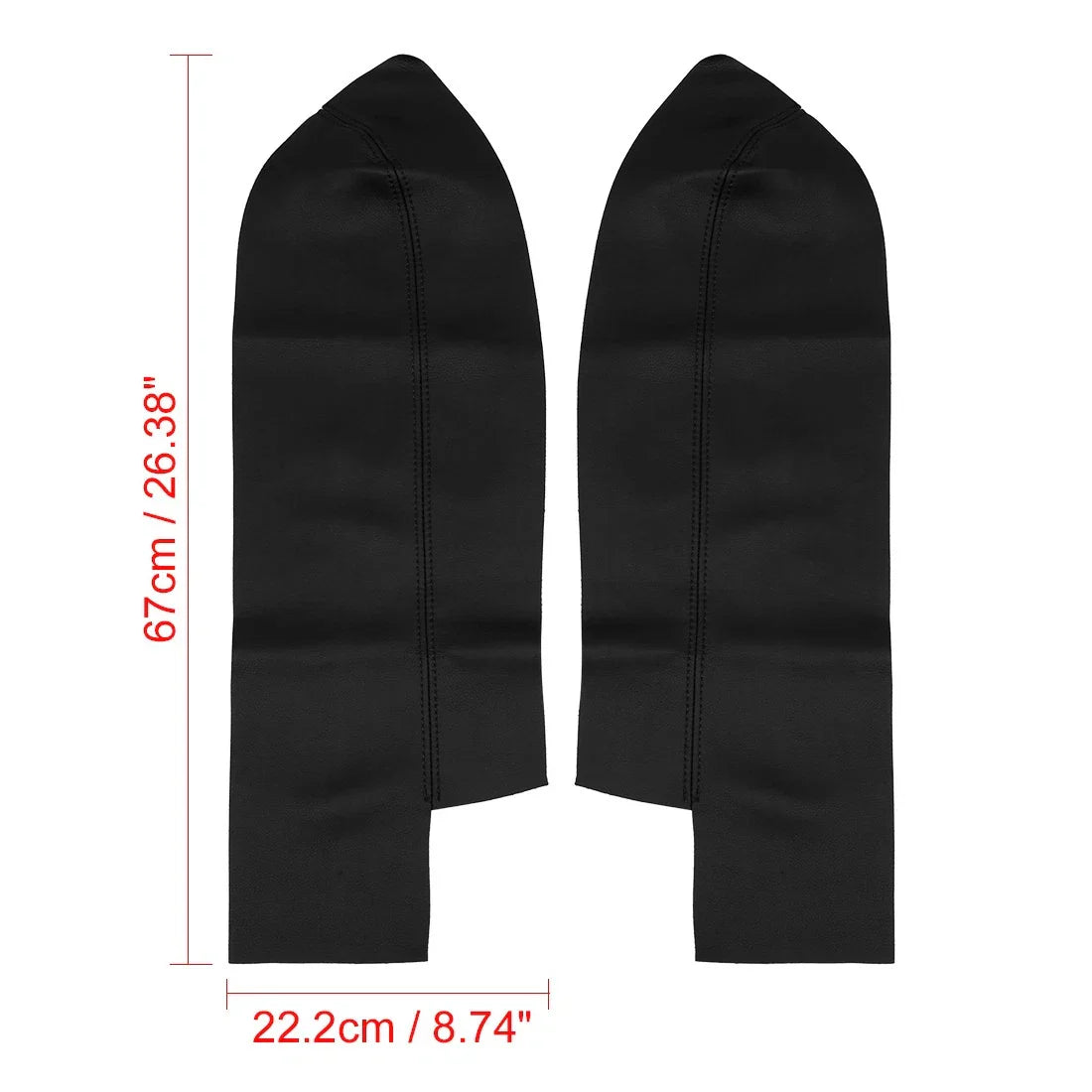 2 x Leather Front Door Panels Armrest Covers for Honda CR-V (2007-2016)