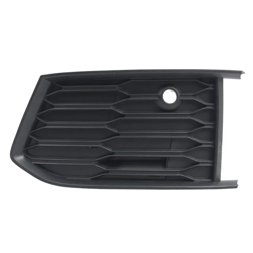 Left Front Fog Light Grille Cover Matte Black for Audi A6 S6 (2018-2024)