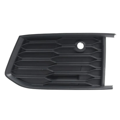 Left Front Fog Light Grille Cover Matte Black for Audi A6 S6 (2018-2024)