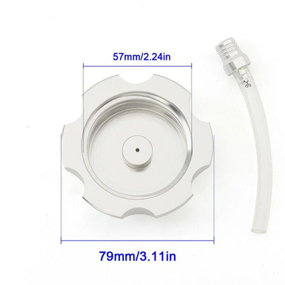 CNC Gray Fuel Gas Tank Cap Cover for Honda CRF150F CRF230F (2003-2017)