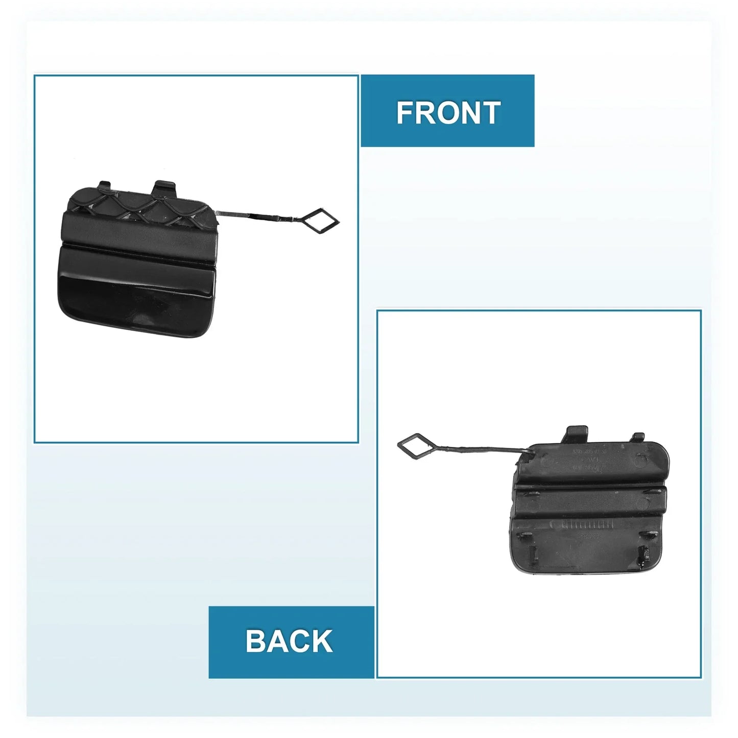 Car Rear Bumper Tow Hook Cover for Mercedes-Benz (2058850256) Black