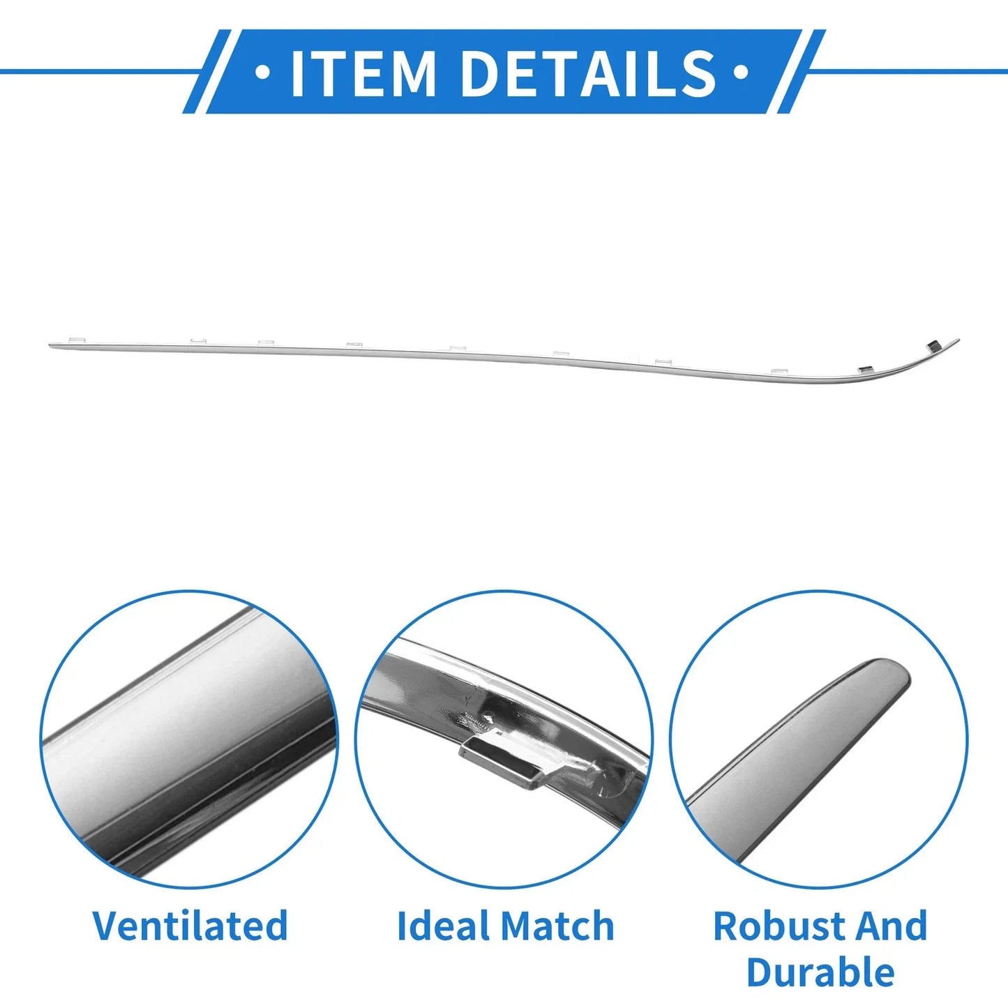 Rear Right Bumper Grille Trim for Mercedes-Benz E320 3.2L V6 (2003)