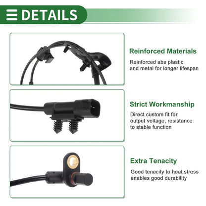 ABS Wheel Speed Sensor for Dodge Journey (2011-2020) - 1 x Right Rear Sensor