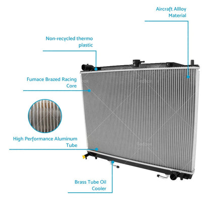 26MM Radiator for Mitsubishi Pajero NM NP NS NT 3.0 3.5 3.8 Petrol (2000-)