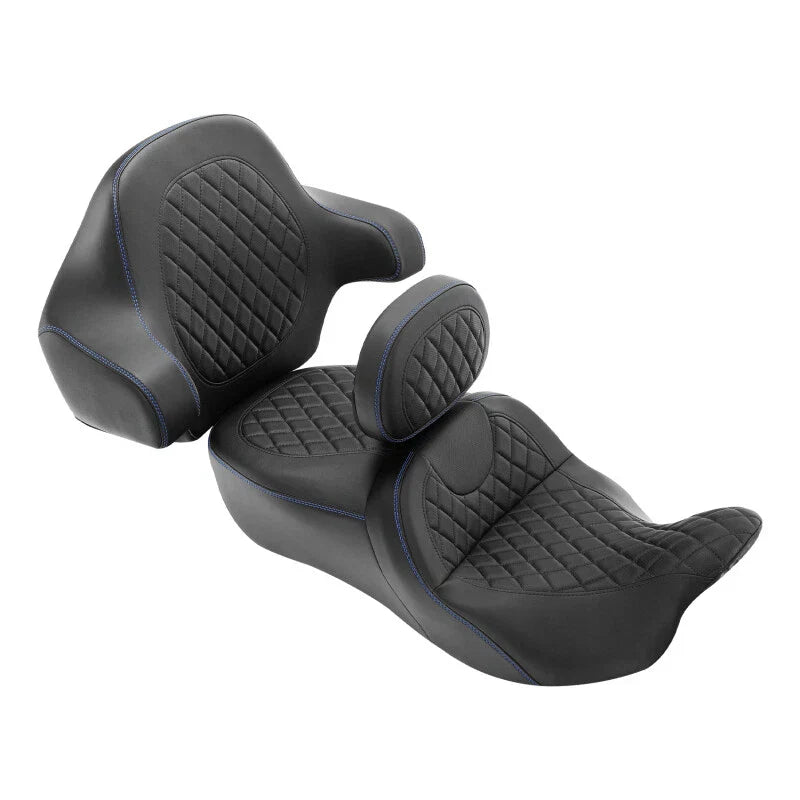 Black Driver & Passenger Seat Backrest for Harley CVO Street Glide (2014-2023)