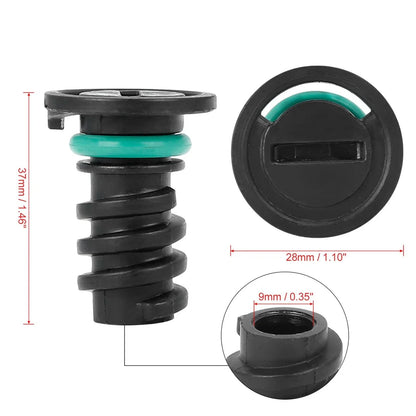4pcs Engine Oil Drain Plug for Mercedes C63 AMG S (2012-2015) Black