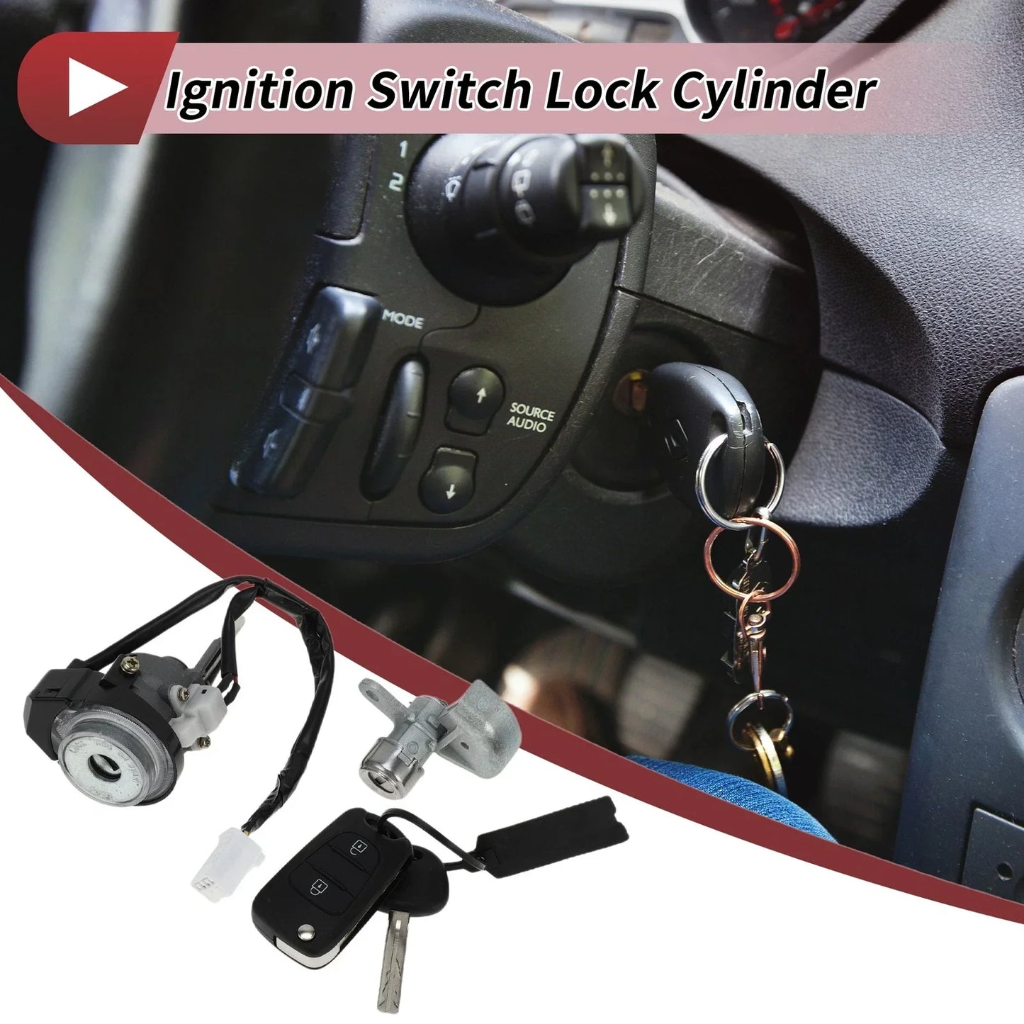 Ignition Lock Cylinder for Hyundai Tucson 2015-2021 1.6L 2.0L