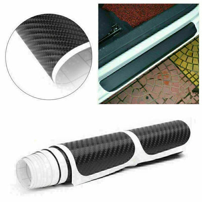 4D Carbon Fiber Car Door Scuff Sill Cover for Dodge Honda