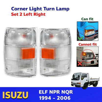 Corner Lights Turn Lamp Pair Fits Isuzu Elf N-Series NPR NQR Truck 1994-06 D06