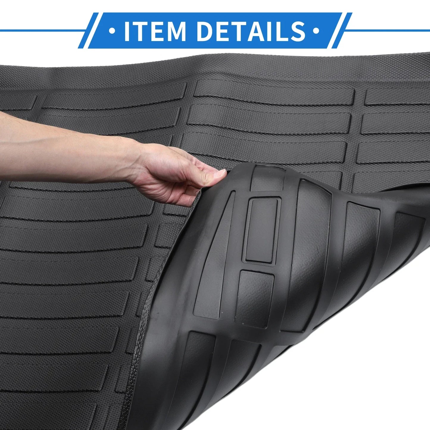 Cargo Liner Rear Trunk Mat for Mercedes Benz GLE 2020-2024 SUV 5 Seat Black