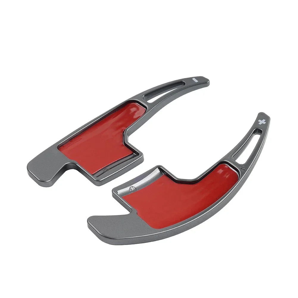 Gray Steering Wheel Shifter Paddle Extensions for Ford Mustang (2015-2023)