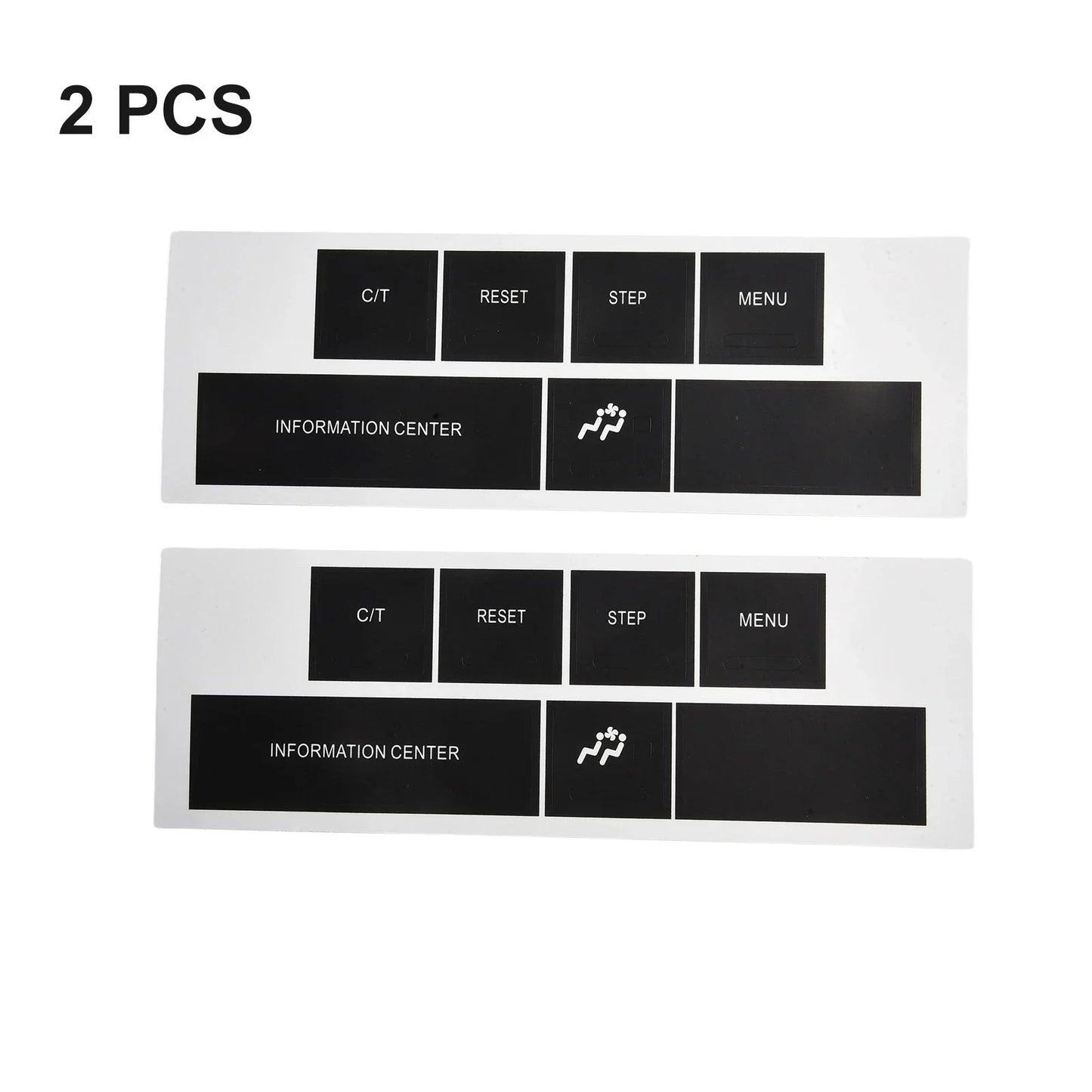 DASH Control Button Sticker in Black Vinyl for CHRYSLER and JEEP