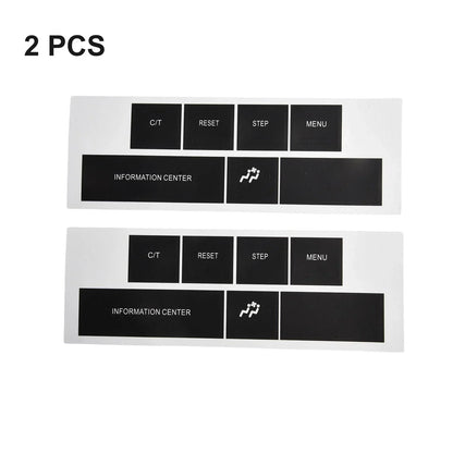 DASH Control Button Sticker in Black Vinyl for CHRYSLER and JEEP