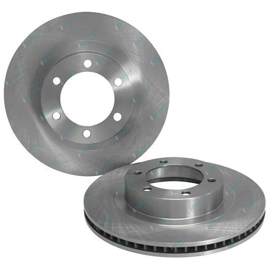 2 Front Disc Brake Rotors for Toyota Hilux GGN25 V6 4.0L 1GR 2005-2015