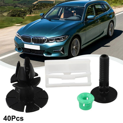 2 x Clips Car Side Skirt Fitting Accessory Parts for 3-Series E90–E91