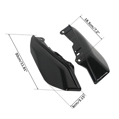 Black Mid-Frame Air Deflectors for Harley Touring Road Street Glide (2009-2023)