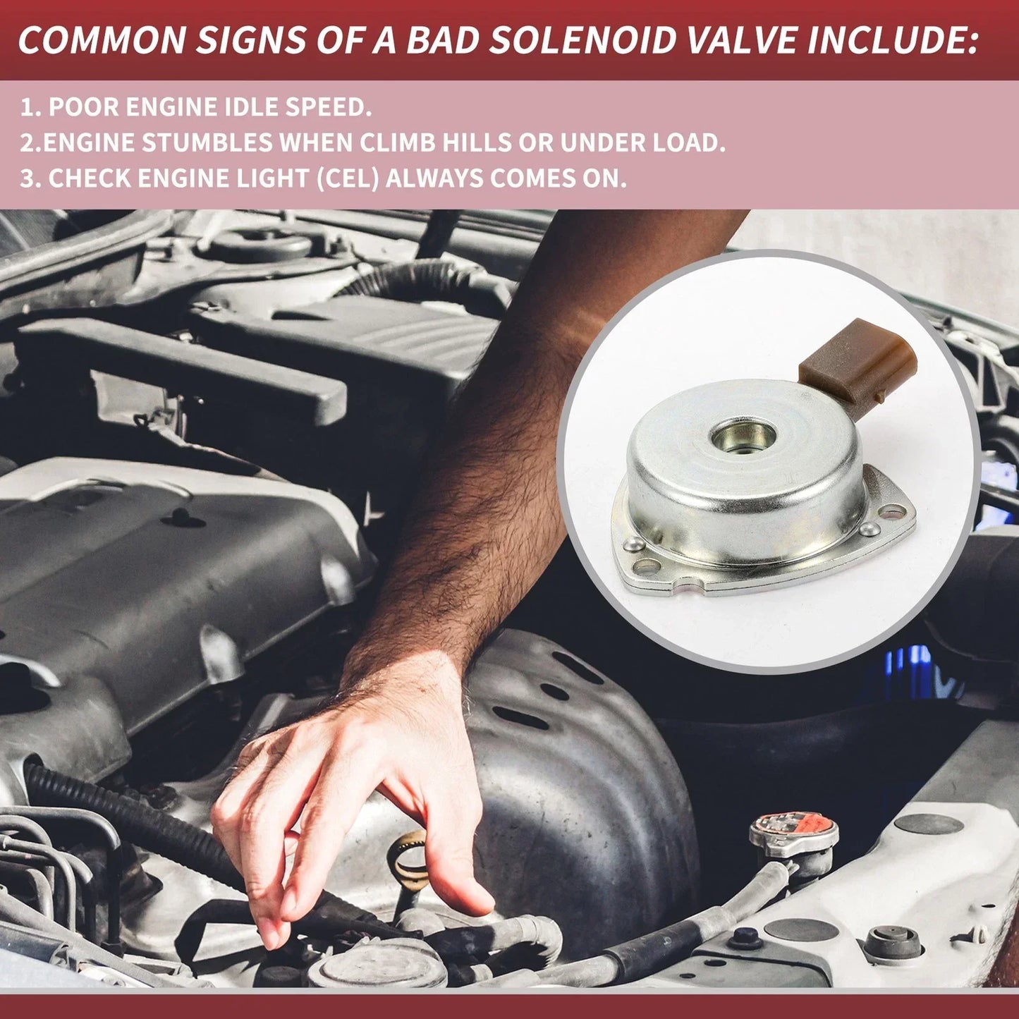 VVT Solenoid for Mercedes-Benz C-Class 160 180 200 (2001-2015)