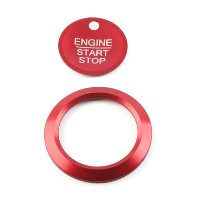 Engine Start Stop Switch Cover Trim for Ford F150 Raptor (2015-2020) Red