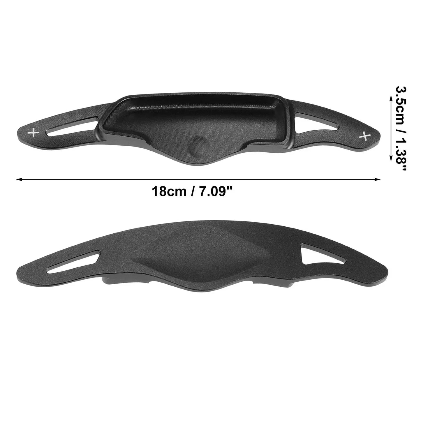 Steering Wheel Paddle Shifter Extensions for Hyundai 2018-2021 Aluminum Black