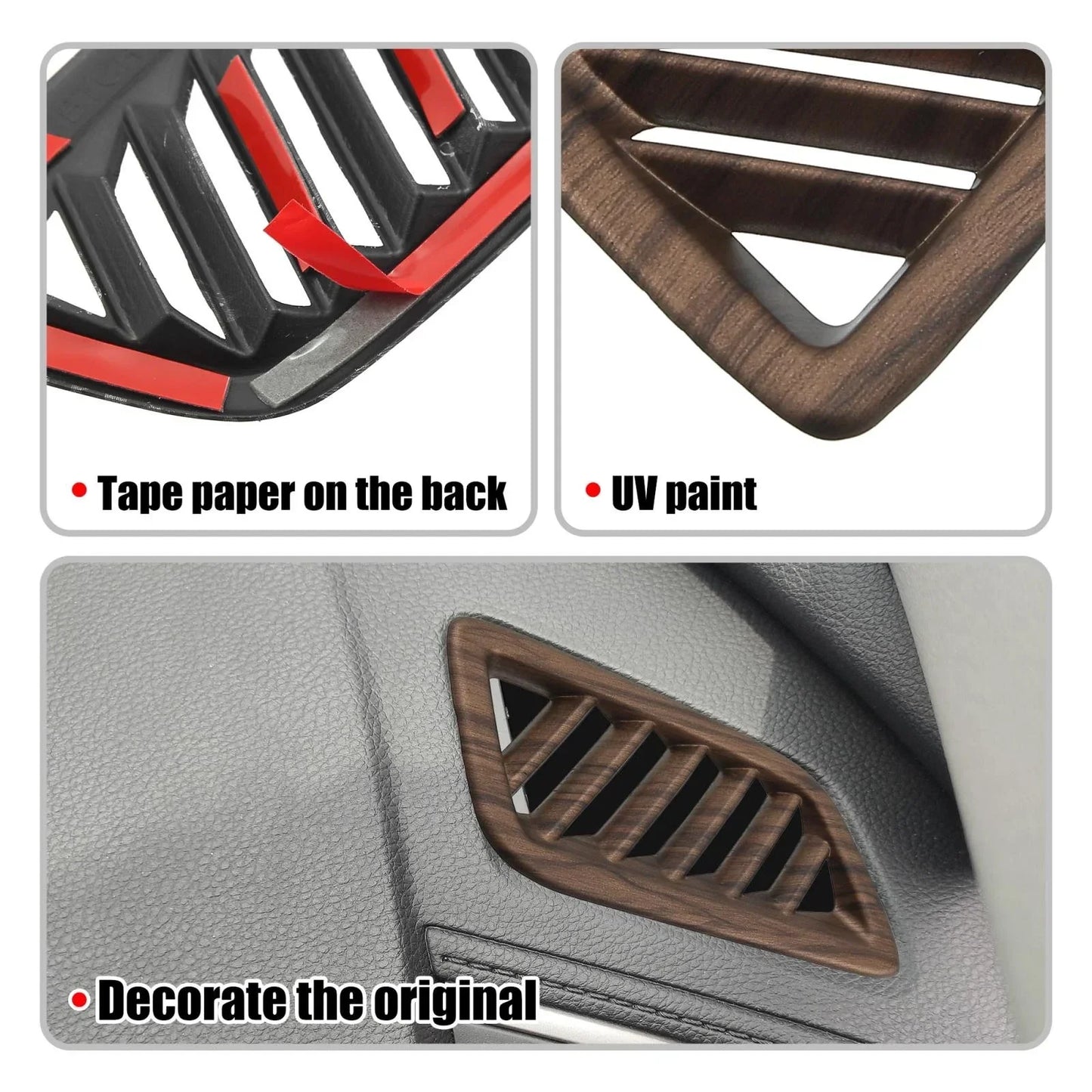 Dashboard Air Vent Outlet Cover Trim for Honda CR-V (2017-2022)