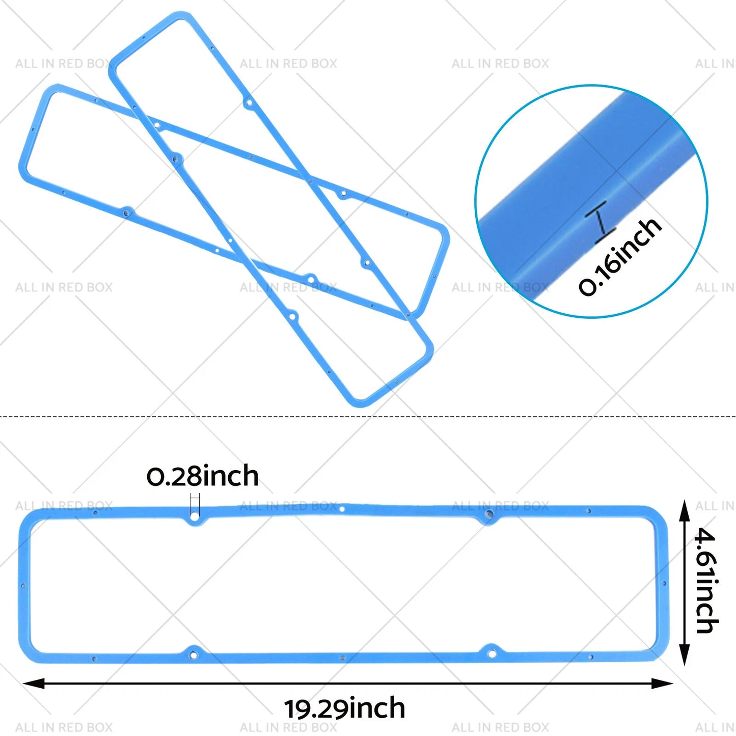 Valve Cover Gaskets for Chevy SBC 327 350 283 305