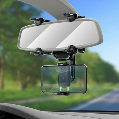 Phone Holder Rear-view Mirror Mount 360�� Rotation for Car Truck Smartphone