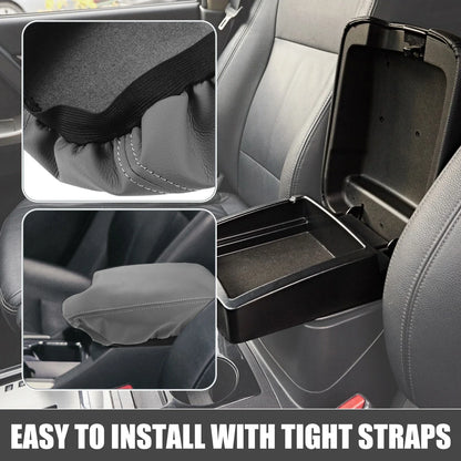 Car Center Console Armrest Cover Trim for Honda Accord (2013-2017) Gray