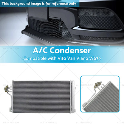 A/C Condenser 390mm x 708mm for Vito Van Viano W639 (2003-2014)