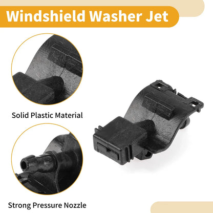 Windshield Washer Nozzle 2 x Black for Lexus RX 2010-2015, LS 2008-2016