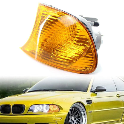 Front Left Turn Signal Light Yellow Lens for BMW E46 3-Series (2000-2001)