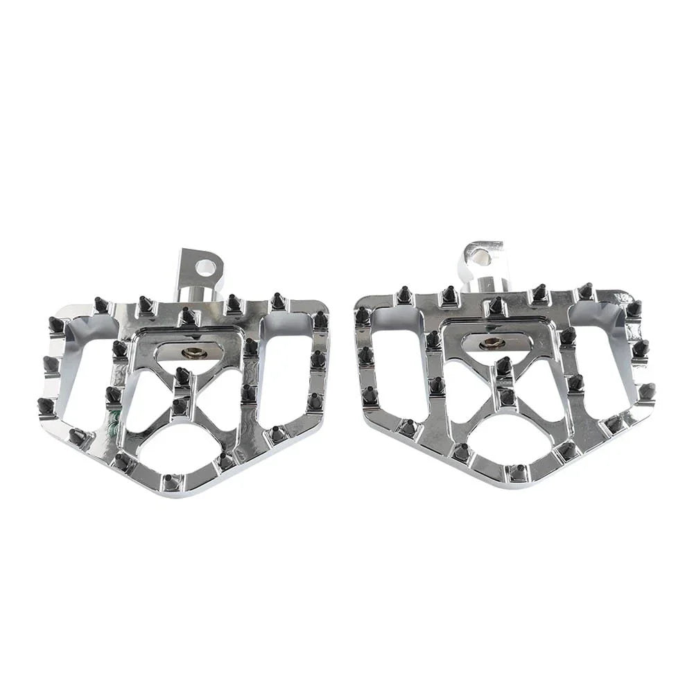 Wide Foot Pegs MX Style Floorboard for Harley Touring Softail Dyna