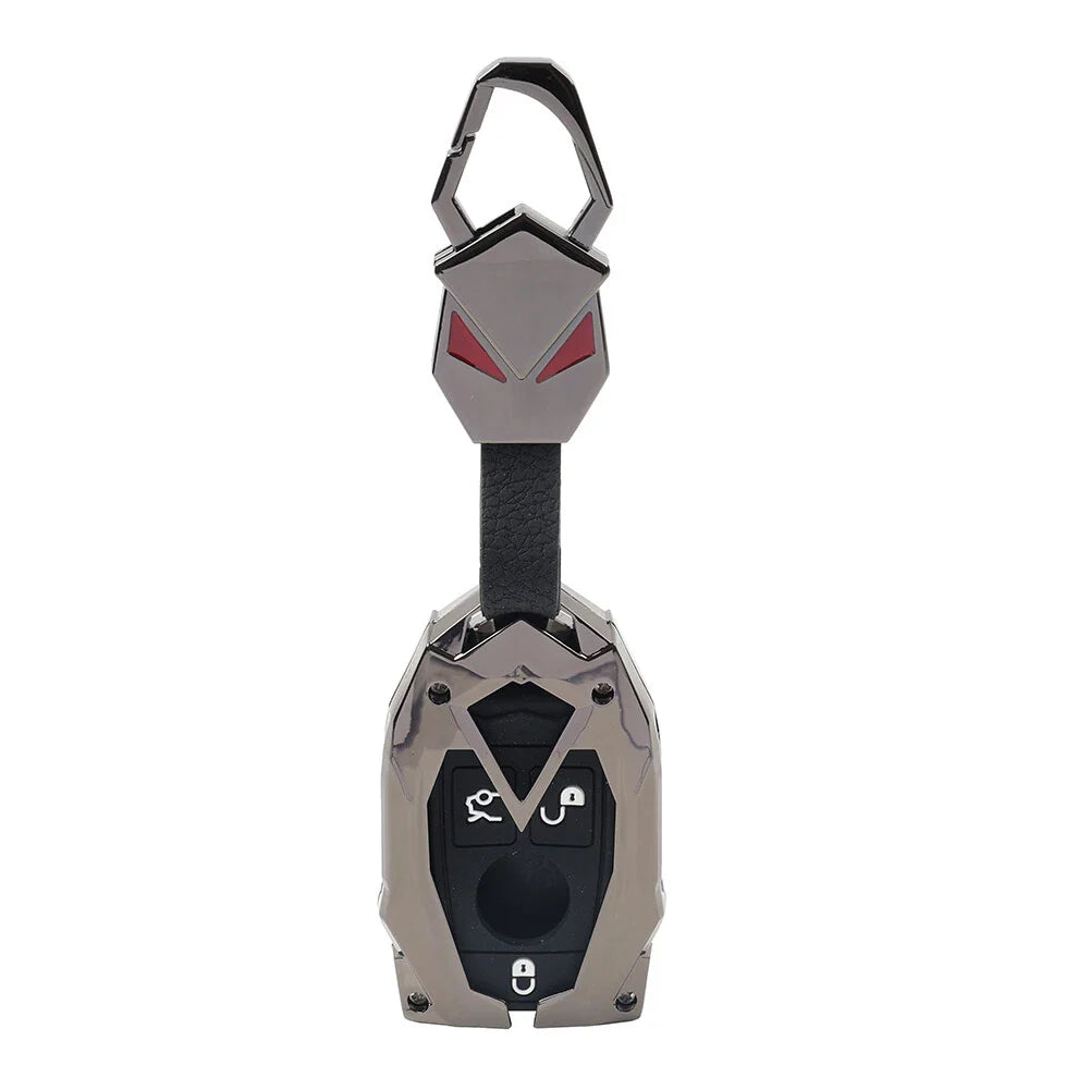 Black 3 Button Remote Key Fob Cover for Mercedes-Benz CLA C117 (2014-2019)