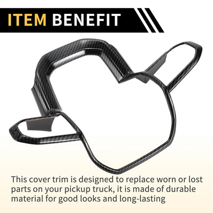 Steering Wheel Cover Trim for Chevy Colorado (2023-2024) Carbon Fiber Pattern