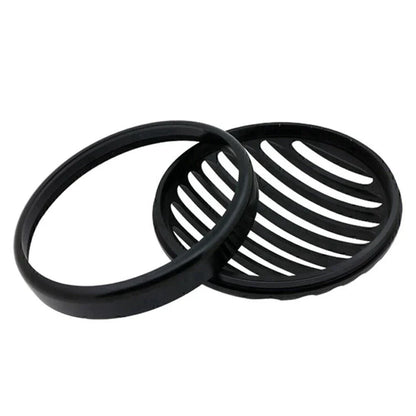 CNC Shallow Cut Headlight Grill Cover for Bobber Motorcycles