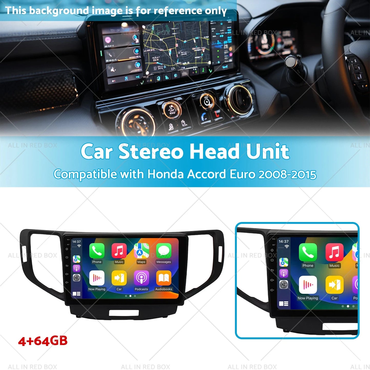 Car Stereo Head Unit for Honda Accord Euro (2008-2015) Android 13 Carplay