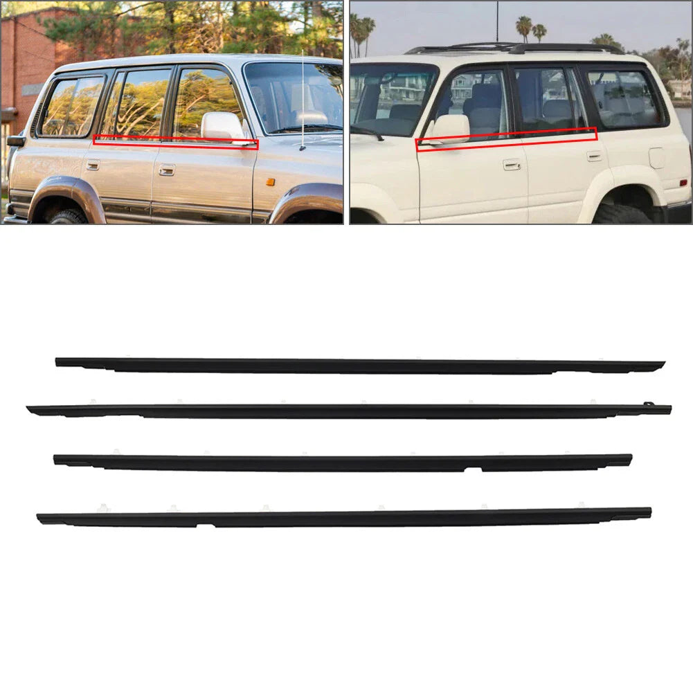 Outer Door Window Weatherstrip Trim for Toyota Land Cruiser (1991-1998)