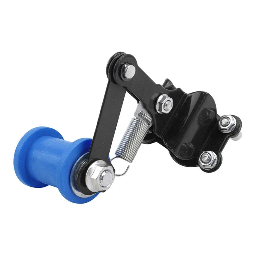 Bolt-On Chain Tensioner & Roller Adjuster for Motorcycle ATV Dirt Bike Black/Blue