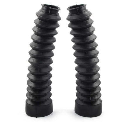 Rubber Front Fork Dust Cover Boots for Motorcycle Universal Black