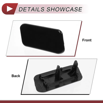 Front Right Washer Nozzle Cover for Mercedes-Benz ML500 (2002-2005) Black 1 x