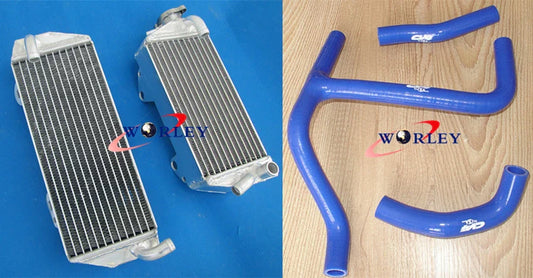 Aluminum Radiator + Blue Hose for Suzuki RMZ250 2010-2012 (2010-2012)