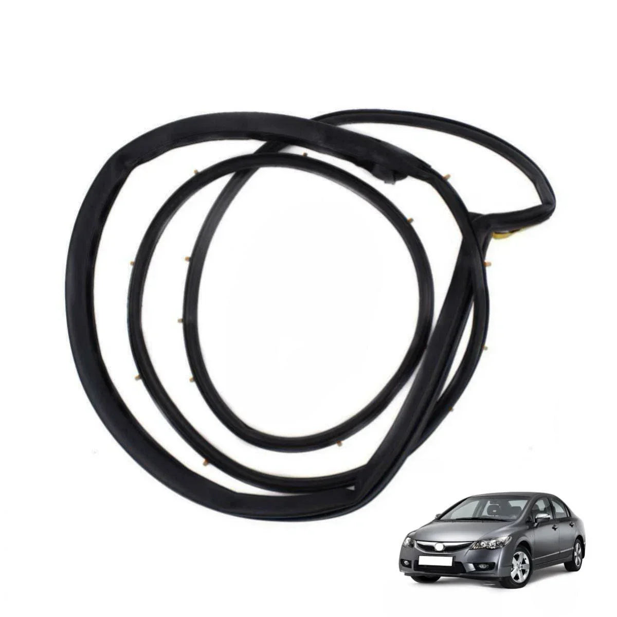 Door Rubber Seal Weatherstrip Front LH Fits Honda Civic FD 4D Sedan 2006-11 D06