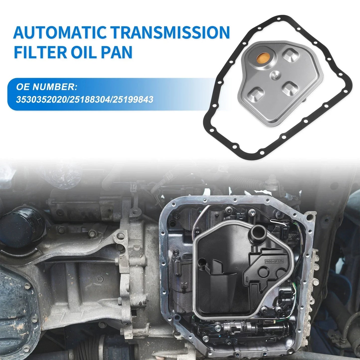 Transmission Filter Oil Pan Gasket Kit for Chevrolet (2020)