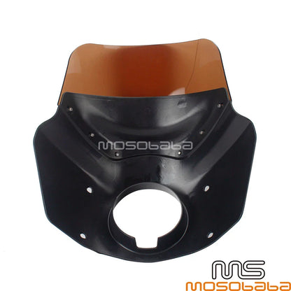 Front Headlight Fairing + Smoke Windscreen for Harley Dyna Street Bob (2006-2023)
