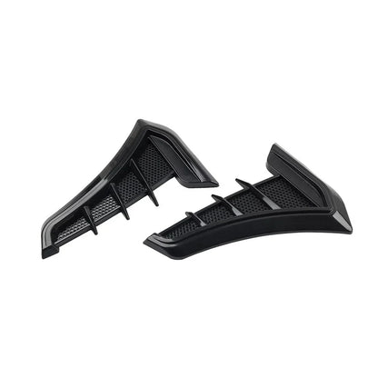Black Fender Hood Air Flow Intake Trim for Car Side Ventilation Decals
