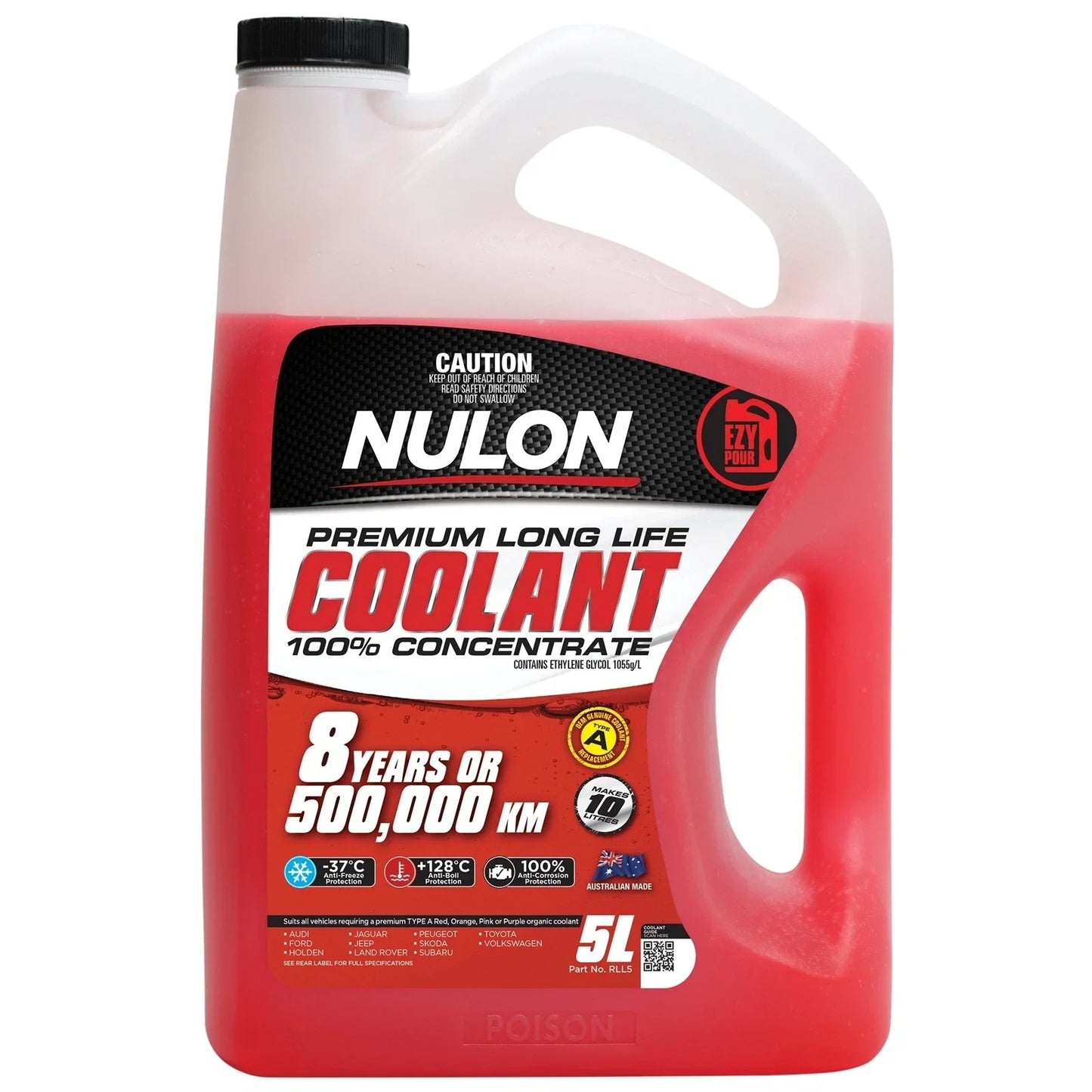 Nulon Red Premium Long Life Coolant 100% Concentrate RLL / RLL5